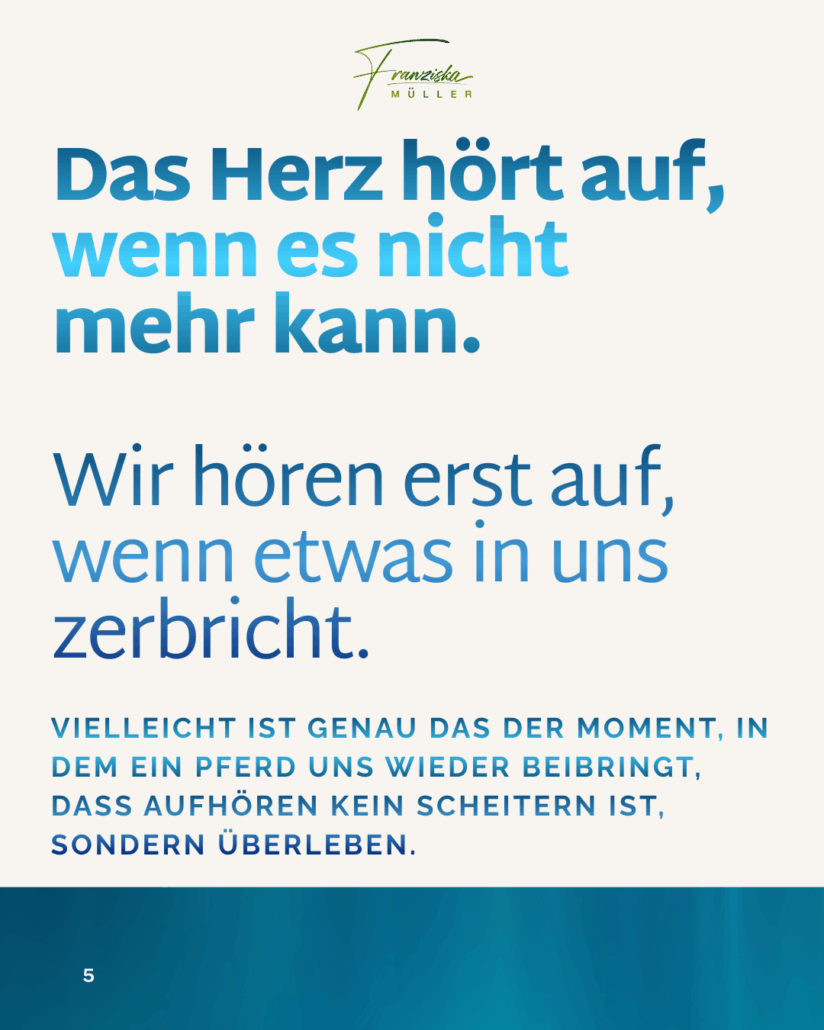 Trauerarbeit mit Pferden